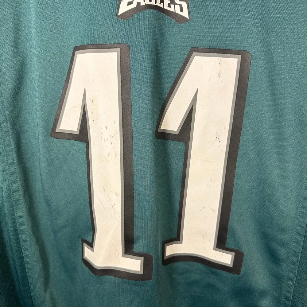 Nike NFL Philadelphia Eagles‎ Carson Wentz 11 Jersey Mens Large Green 445591-1/2